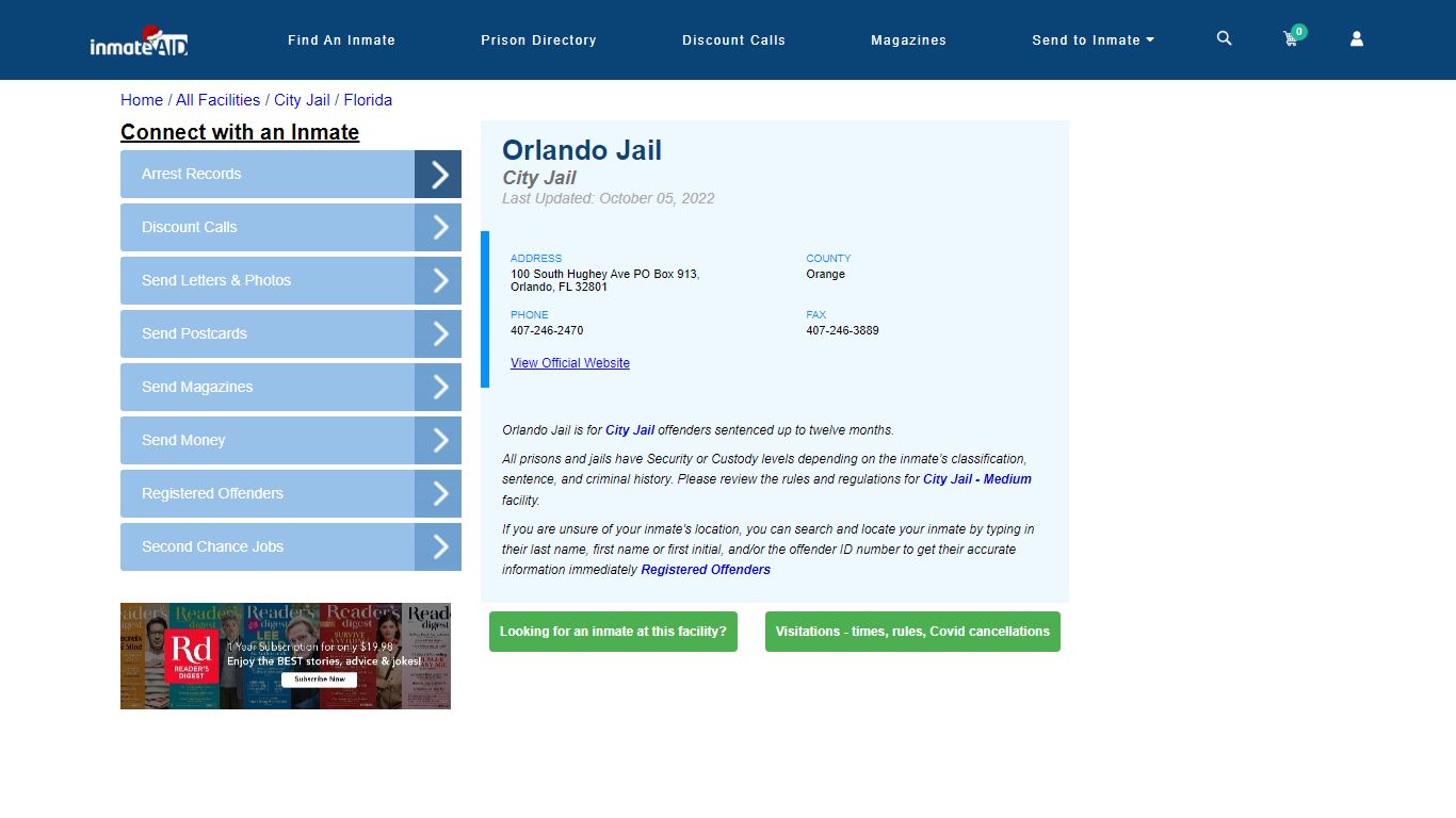 Orlando Jail | Inmate Locator